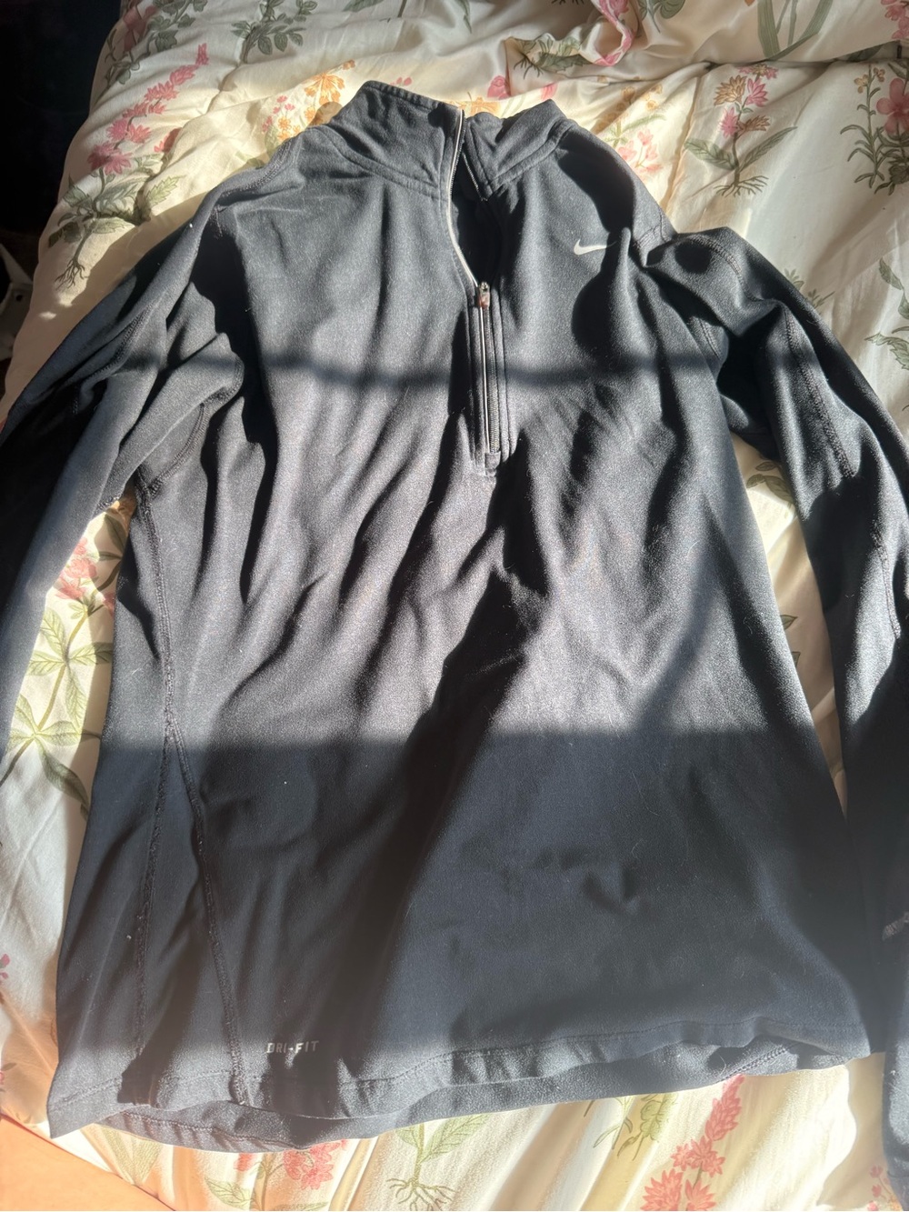 Nike Black Women's Quarter-Zip Performance Top
